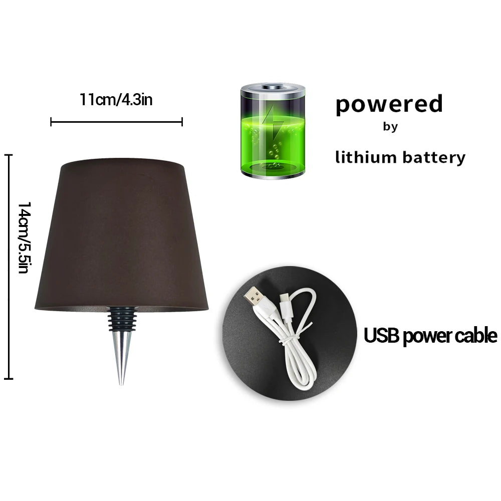 TouchGlow™ Bottle LED Lamp