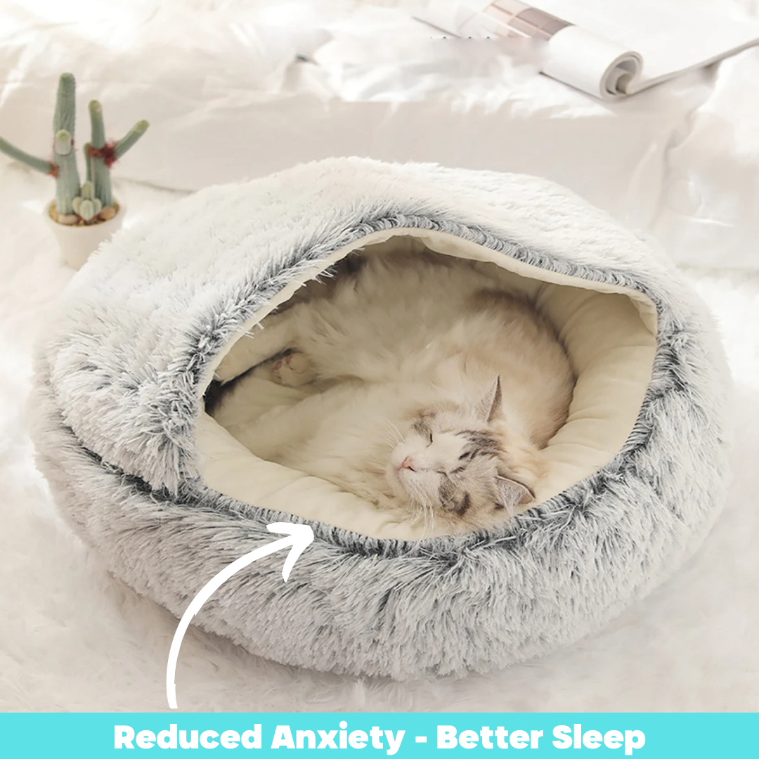 CalmPurr™ – Anti-Anxiety Cat Bed