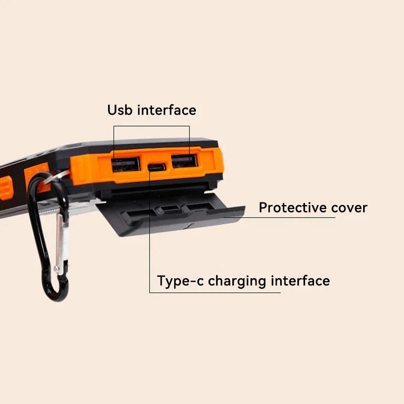SolarMax™ – 200,000mAh Solar-Powered Power Bank